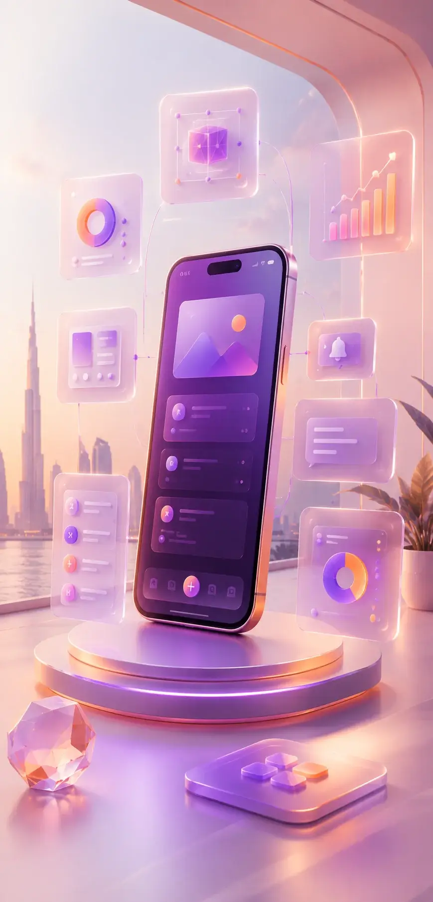 Mobile app development services for iOS, Android and cross-platform applications in Dubai UAE