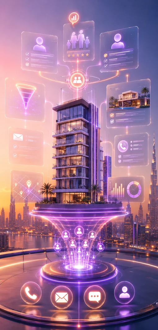 Real estate lead generation services for Dubai property buyers, sellers, landlords, tenants and investors