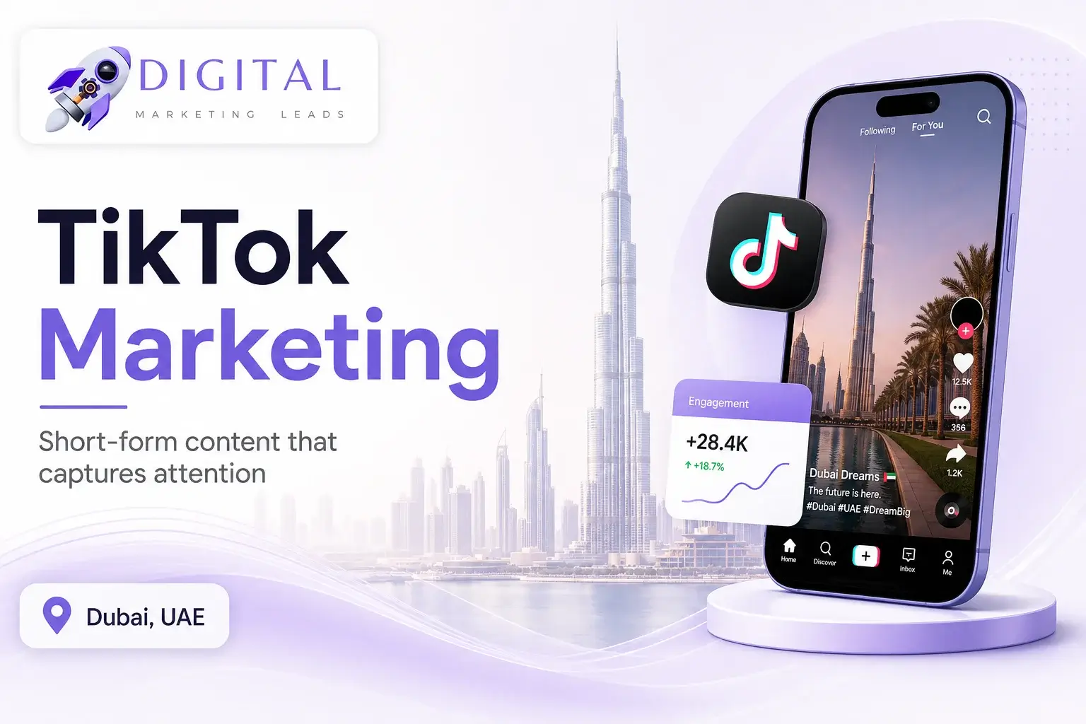 TikTok marketing and TikTok Ads services in Dubai UAE