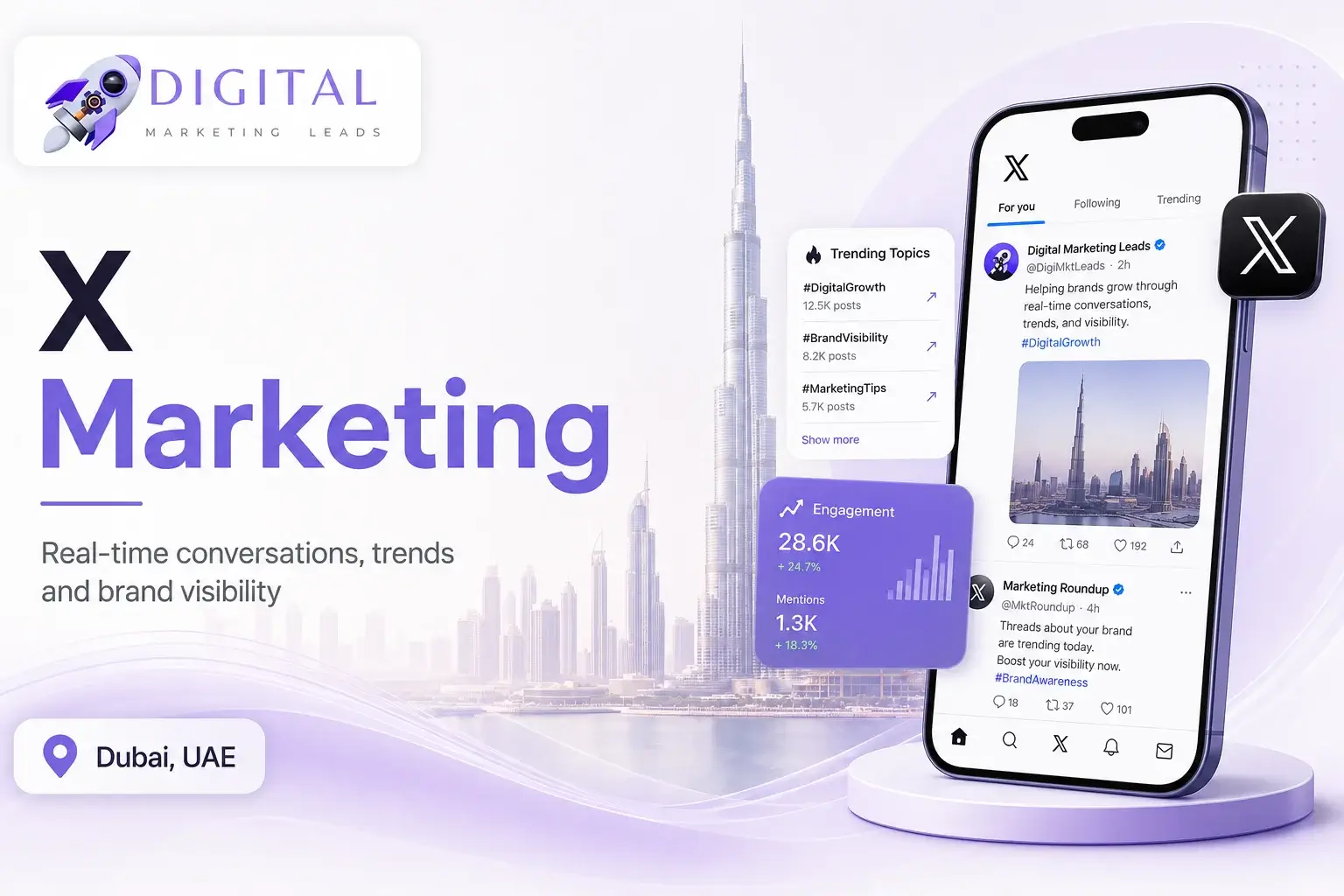 X and Twitter marketing services for Dubai businesses