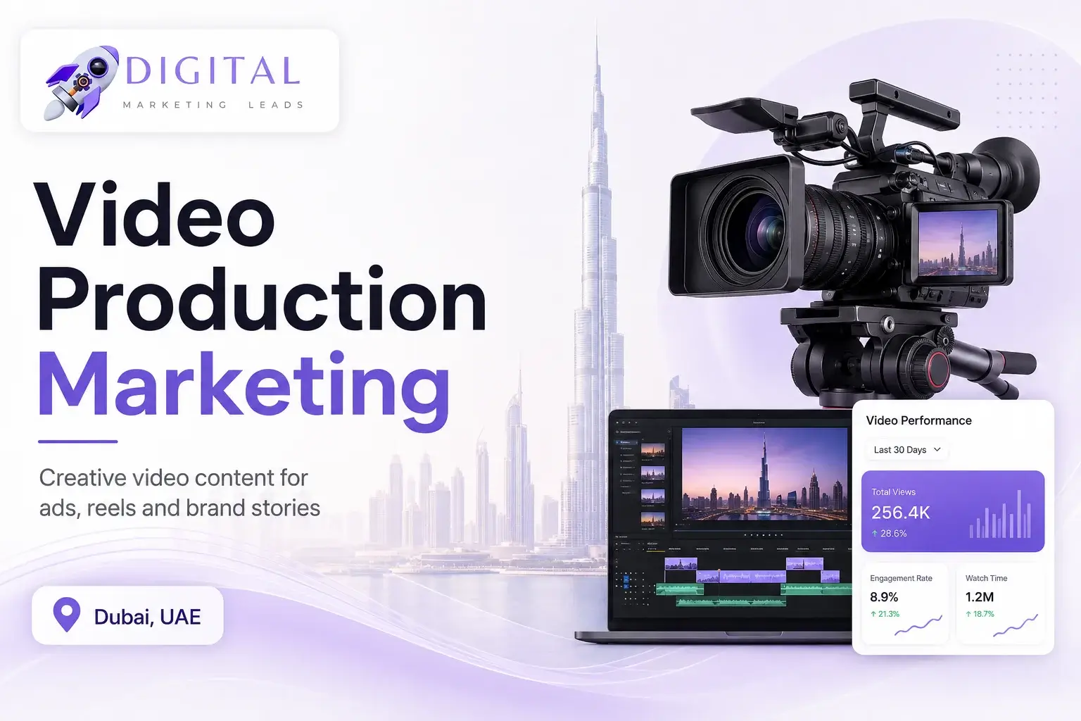 Social media video production and video marketing services in Dubai