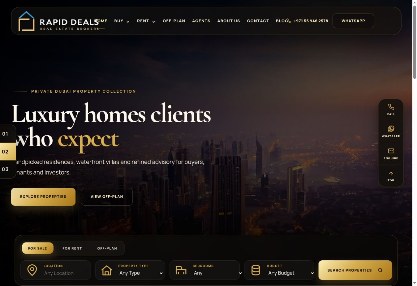 Homepage preview of rapid-deals.com